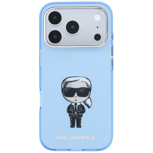Capa MagSafe para Apple iPhone 18 Pro / 17 Pro, Karl Lagerfeld, HC IML Ikonik Sketch Print, Azul