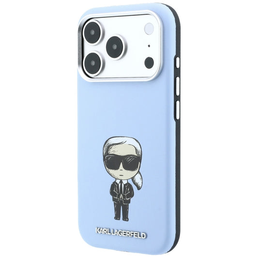 Capa MagSafe para Apple iPhone 18 Pro / 17 Pro, Karl Lagerfeld, Ikonik Sketch, Azul