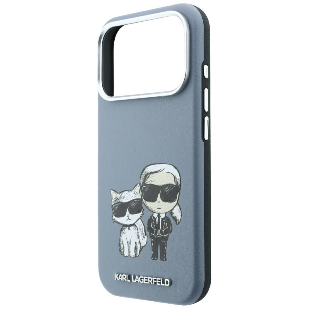 MagSafe Case for Apple iPhone 18 Pro / 17 Pro, Karl Lagerfeld, KC Bodies Sketch, Blue
