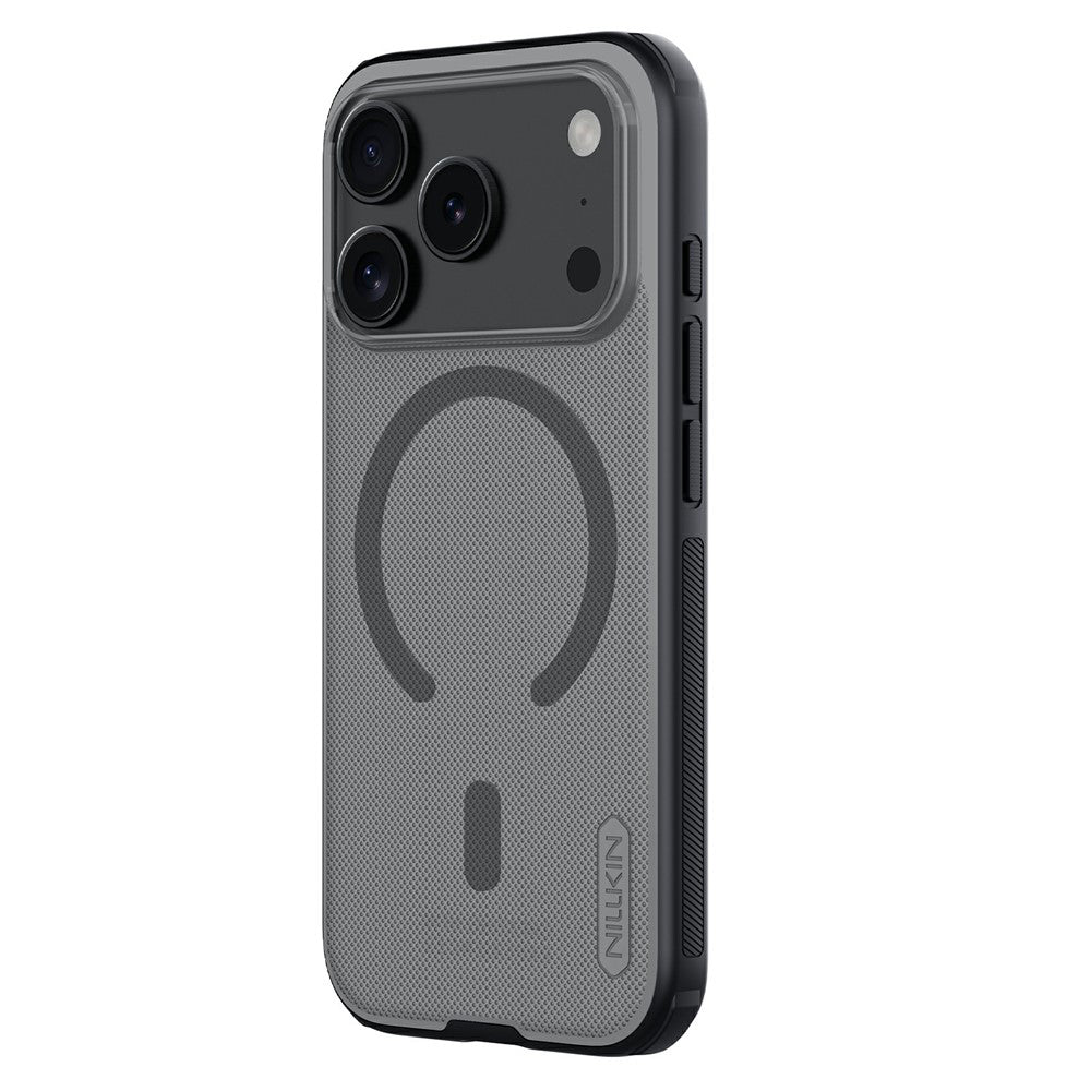 Capa MagSafe para Apple iPhone 18 Pro / 17 Pro, Nillkin, Super Shield Pro, Preta Transparente Satinada