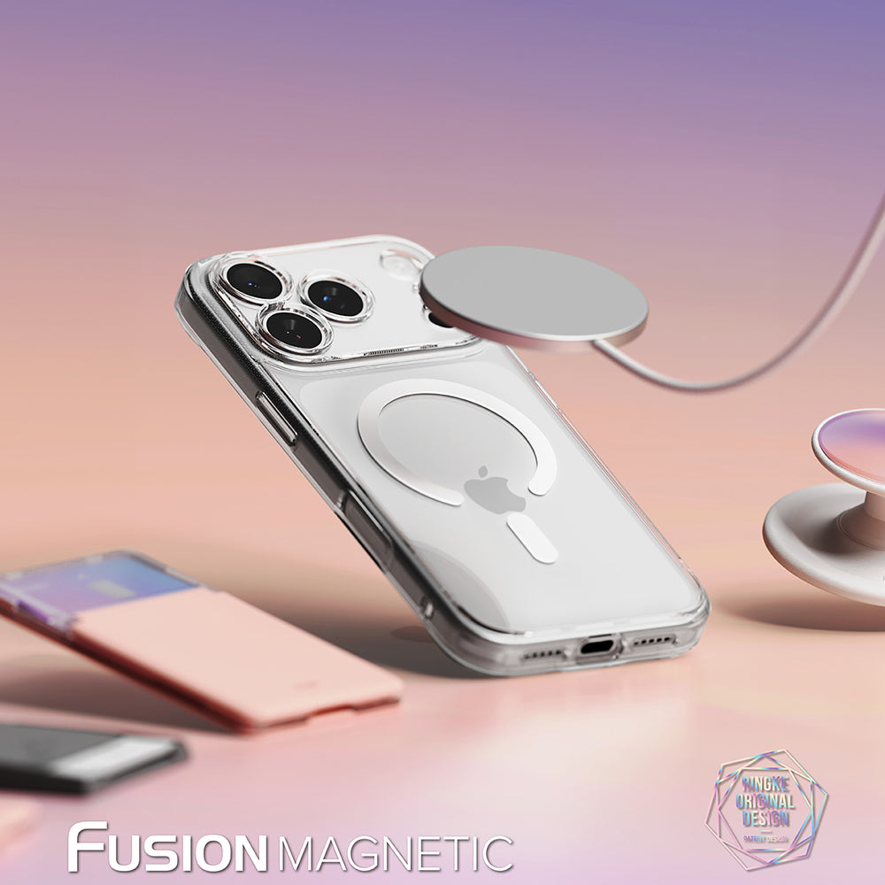 MagSafe Case for Apple iPhone 18 Pro / 17 Pro, Ringke, Fusion, Transparent