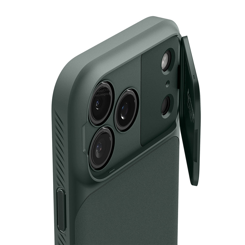 Capa MagSafe para Apple iPhone 18 Pro / 17 Pro, Spigen, Optik Armor, Verde ACS09954