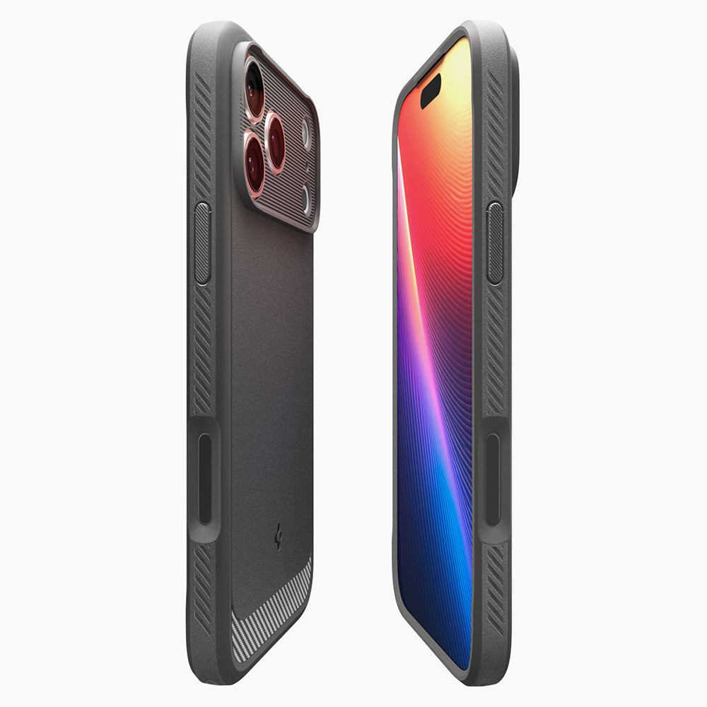 Capa MagSafe para Apple iPhone 18 Pro / 17 Pro, Spigen, Rugged Armor, Cinzento ACS12148