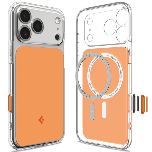Capa MagSafe para Apple iPhone 18 Pro / 17 Pro, Spigen, Ultra Hybrid T, Laranja ACS12170