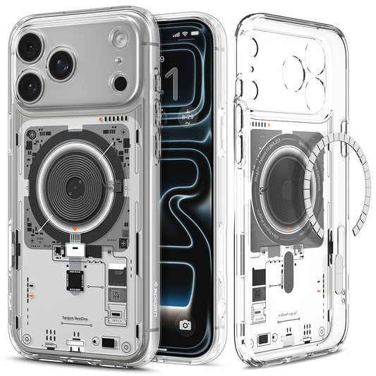 Capa MagSafe para Apple iPhone 18 Pro / 17 Pro, Spigen, Ultra Hybrid Neo One, Transparente ACS12166