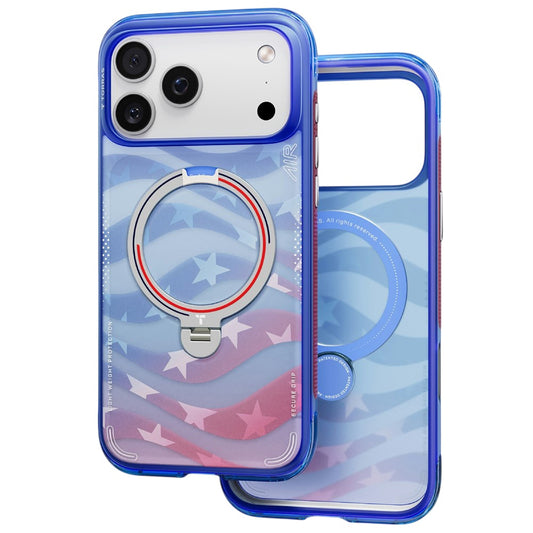 Capa MagSafe para Apple iPhone 18 Pro / 17 Pro, Torras, Ostand Q3 Air Football, Azul