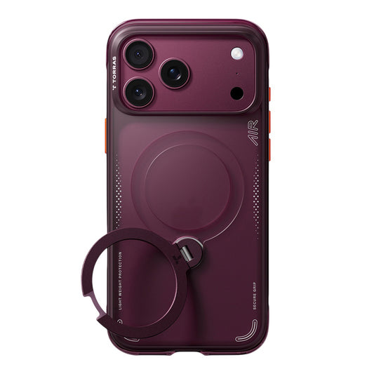 Capa MagSafe para Apple iPhone 18 Pro / 17 Pro, Torras, Ostand Q3 Air, Roxo
