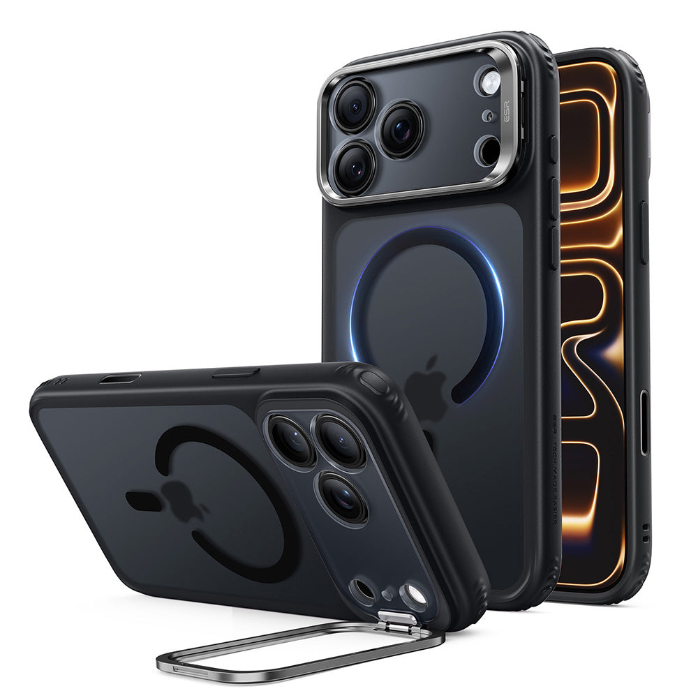 Capa MagSafe para Apple iPhone 18 Pro Max / 17 Pro Max, ESR, Classic Hybrid Kickstand, Preto Satinado