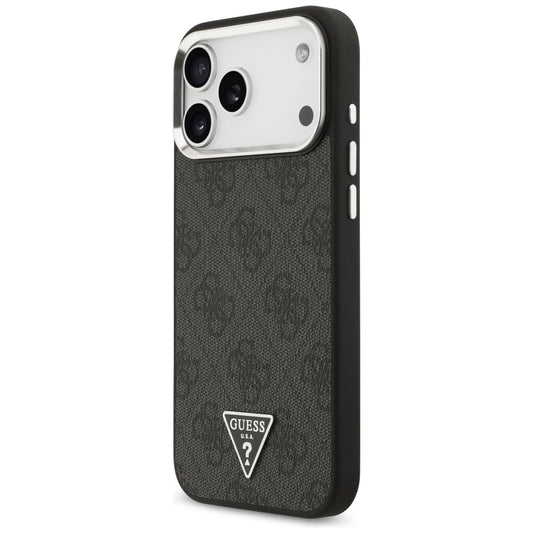 Capa MagSafe para Apple iPhone 18 Pro Max / 17 Pro Max, Guess, Logótipo Triângulo 4G, Preta