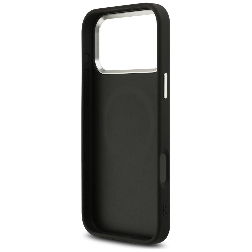 Capa MagSafe para Apple iPhone 18 Pro Max / 17 Pro Max, Guess, Logótipo Triângulo com Brilhos, Preta