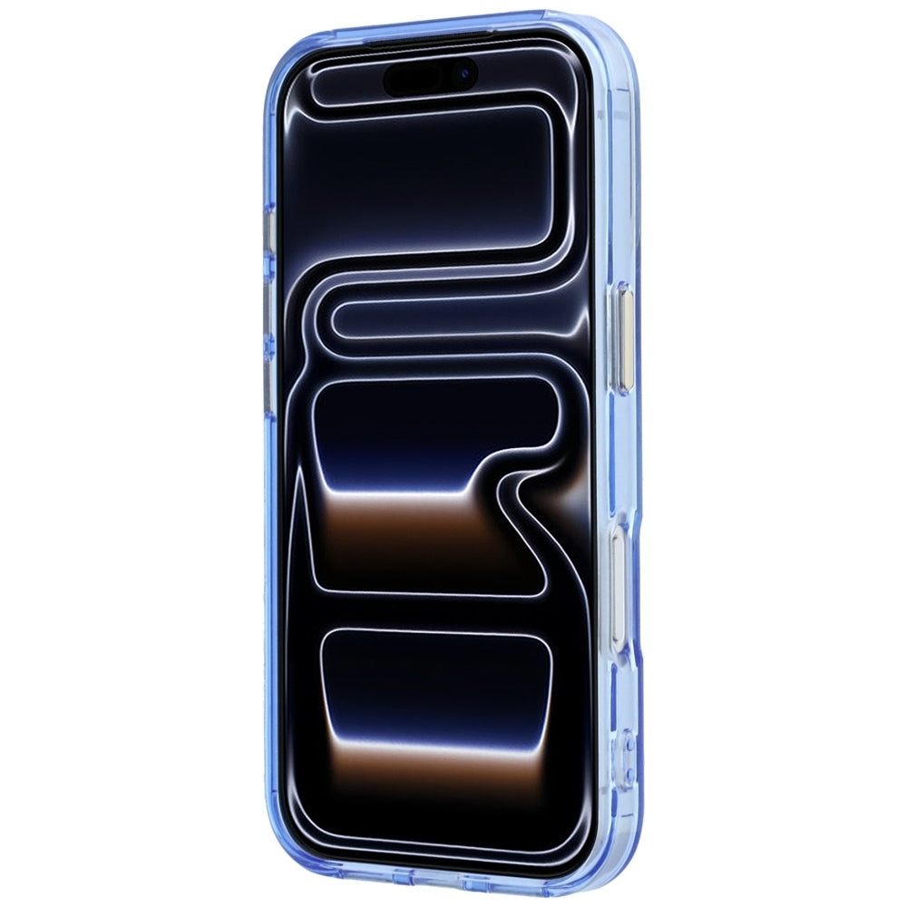 Capa MagSafe para Apple iPhone 18 Pro Max / 17 Pro Max, Guess, Suporte de Anel Script Metal Logo, Azul
