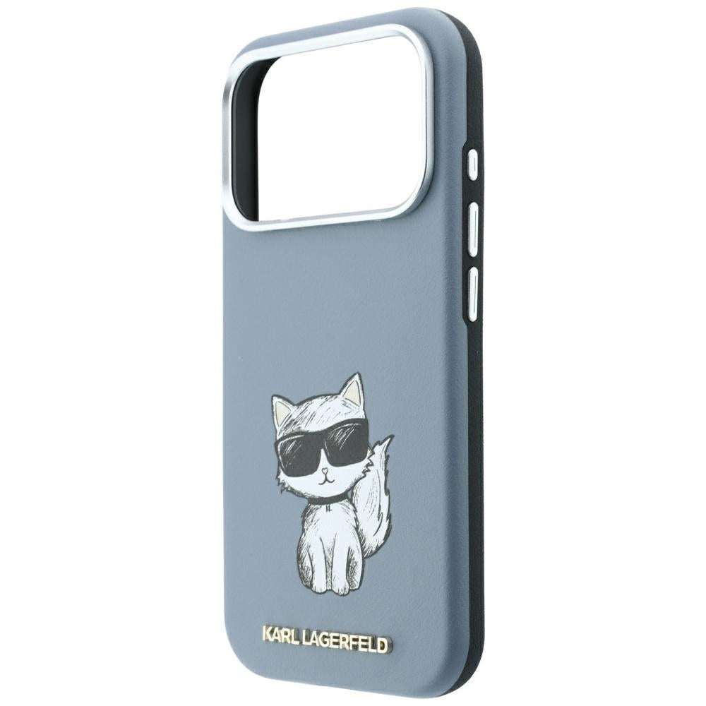 Capa MagSafe para Apple iPhone 18 Pro Max / 17 Pro Max, Karl Lagerfeld, Choupette Sketch, Azul