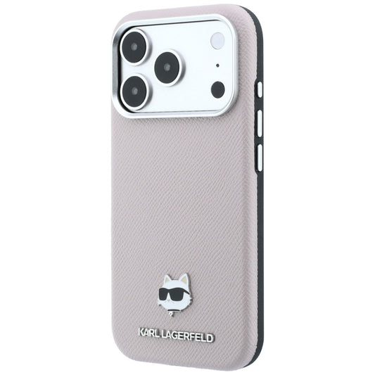 Capa MagSafe para Apple iPhone 18 Pro Max / 17 Pro Max, Karl Lagerfeld, Grained Choupette Head, Rosa