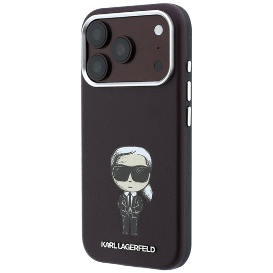 Capa MagSafe para Apple iPhone 18 Pro Max / 17 Pro Max, Karl Lagerfeld, HC SW Ikonik, Vinho