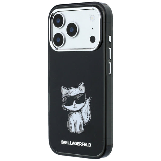 Capa MagSafe para Apple iPhone 18 Pro Max / 17 Pro Max, Karl Lagerfeld, IML Choupette Body Sketch Print, Preta