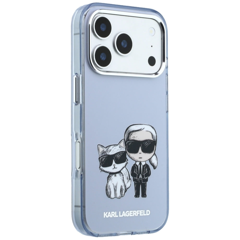 Capa MagSafe para Apple iPhone 18 Pro Max / 17 Pro Max, Karl Lagerfeld, IML KC Bodies Sketch Print, Azul