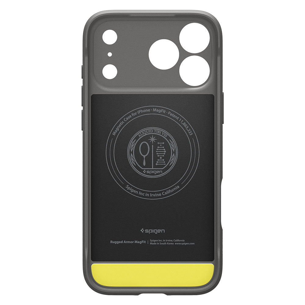 Capa MagSafe para Apple iPhone 18 Pro Max / 17 Pro Max, Spigen, Rugged Armor, Cinzento ACS12110