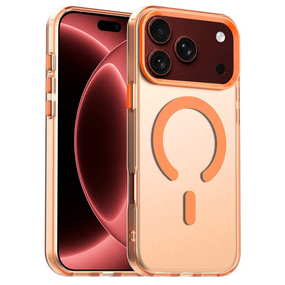 Capa MagSafe para Apple iPhone 18 Pro Max / 17 Pro Max, Techsuit, CandyCase, Laranja