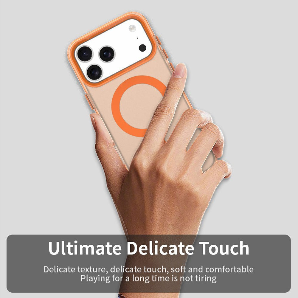 Capa MagSafe para Apple iPhone 18 Pro Max / 17 Pro Max, Techsuit, CandyCase, Laranja
