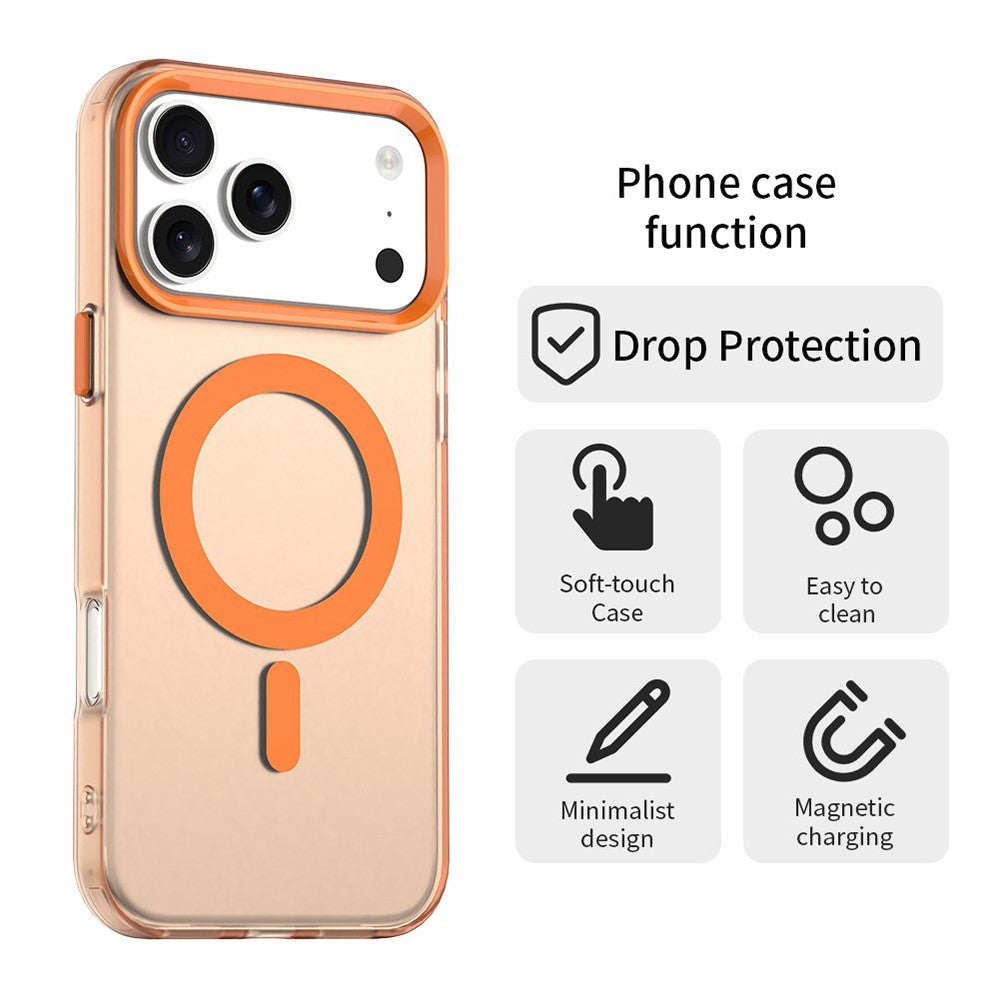 Capa MagSafe para Apple iPhone 18 Pro Max / 17 Pro Max, Techsuit, CandyCase, Laranja
