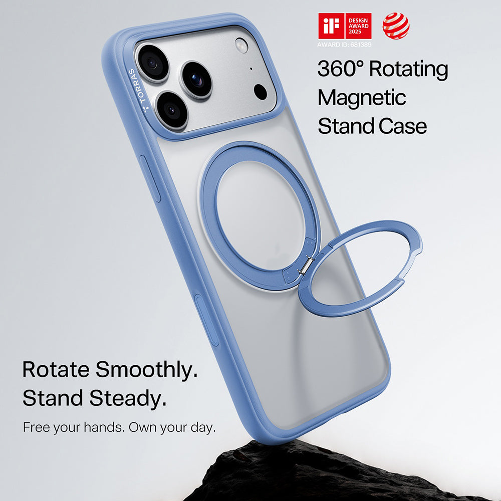 Capa MagSafe para Apple iPhone 18 Pro Max / 17 Pro Max, Torras, Ostand O1 Guardian, Azul