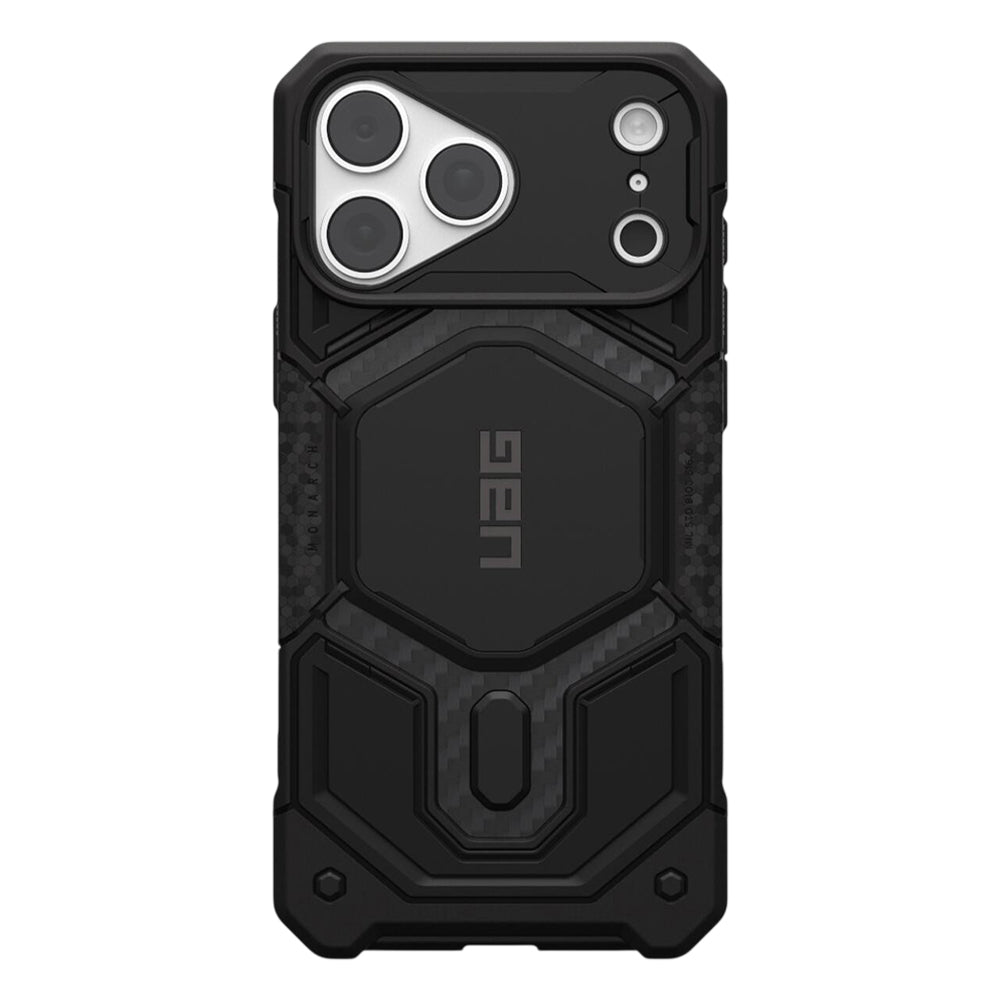Capa MagSafe para Apple iPhone 18 Pro Max / 17 Pro Max, Urban Armor Gear, Monarch Pro Carbon, Preta