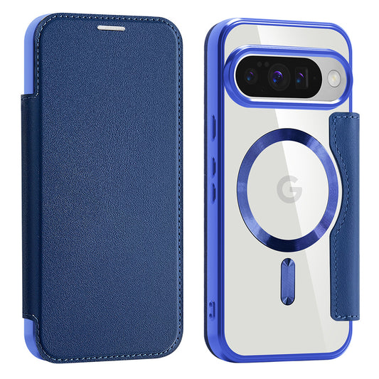 Capa MagSafe para Google Pixel 10 Pro / 10, Techsuit, SmartMag Book, Azul