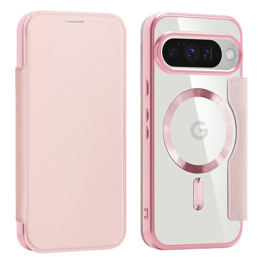 Capa MagSafe para Google Pixel 10 Pro / 10, Techsuit, SmartMag Book, Rosa