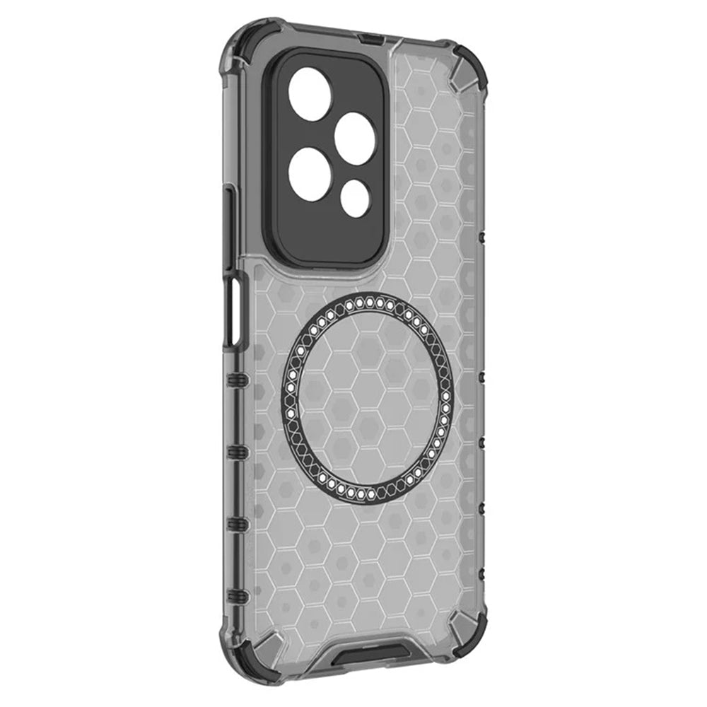 Capa MagSafe para Honor 200 Lite, Techsuit, HoneyComb Shield, Preta