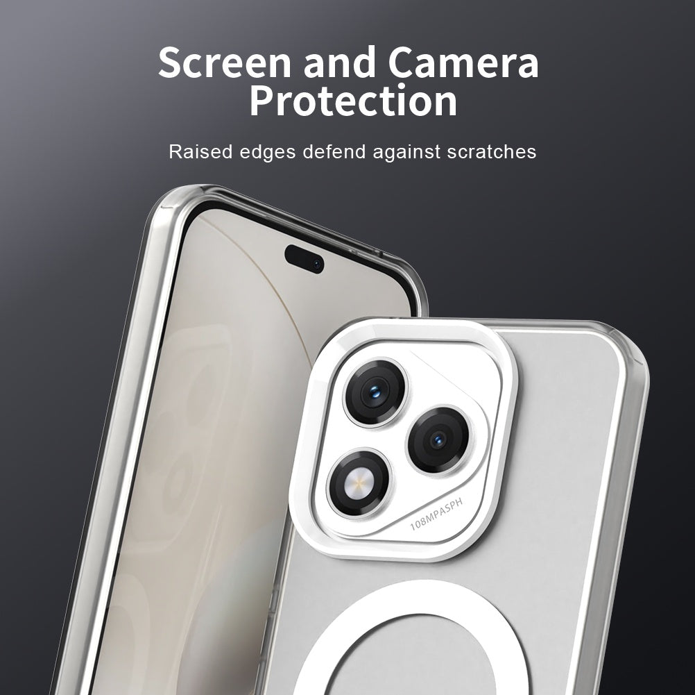 Capa MagSafe para Honor 400 Lite, Techsuit, CandyCase, Branca