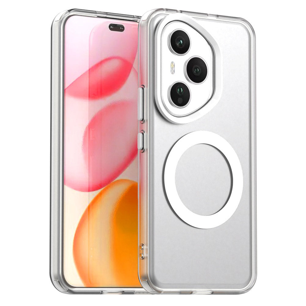 Capa MagSafe para Honor 400 Pro, Techsuit, CandyCase, Branca