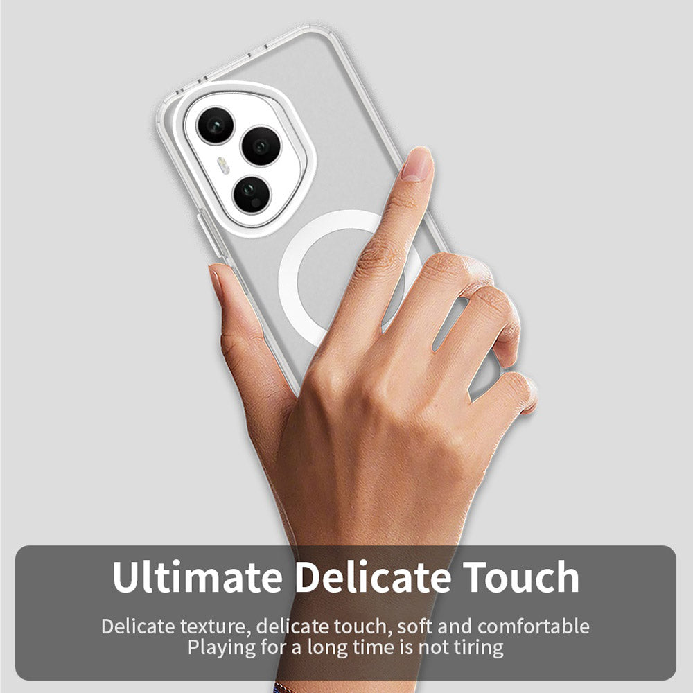 Capa MagSafe para Honor 400 Pro, Techsuit, CandyCase, Branca