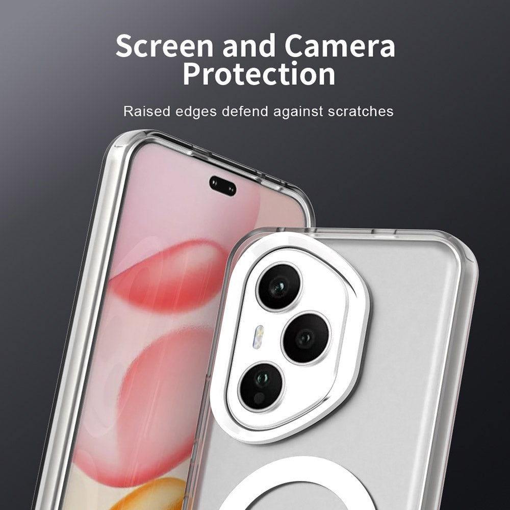 Capa MagSafe para Honor 400 Pro, Techsuit, CandyCase, Branca