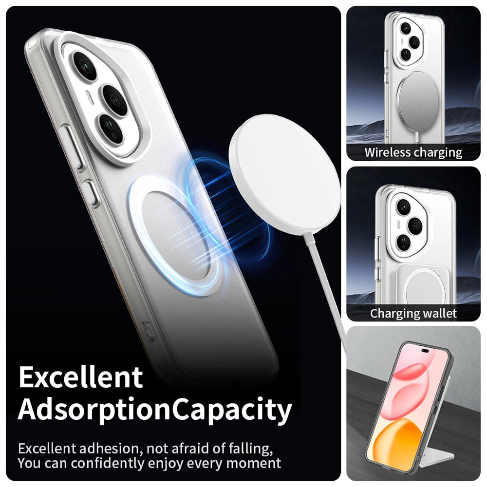Capa MagSafe para Honor 400 Pro, Techsuit, CandyCase, Branca