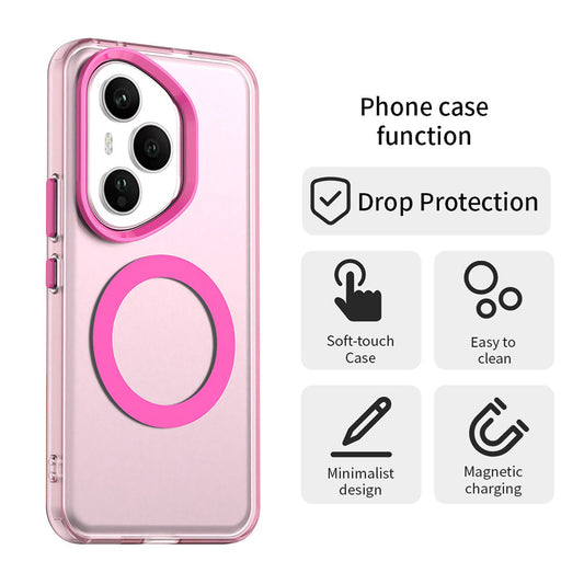 Capa MagSafe para Honor 400 Pro, Techsuit, CandyCase, Rosa