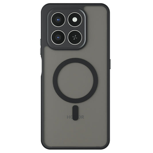 Capa MagSafe para Honor 400 Smart 4G / X7d 4G / 400 Smart 5G, Techsuit, PureFrost, Preta Fosca