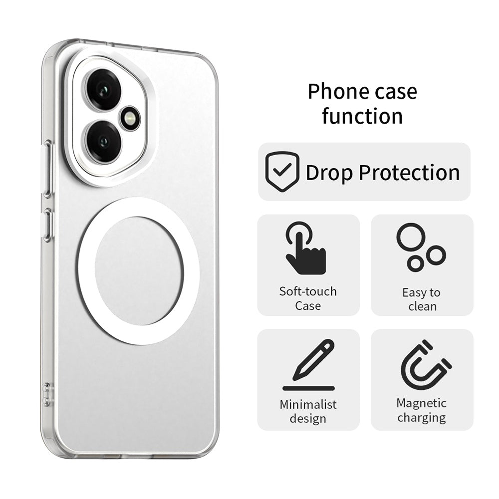 Capa MagSafe para Honor 400, Techsuit, CandyCase, Branca