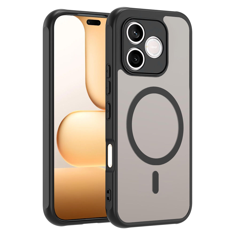 MagSafe Case for Honor 600 Lite, Techsuit, HaloFrost II, Black