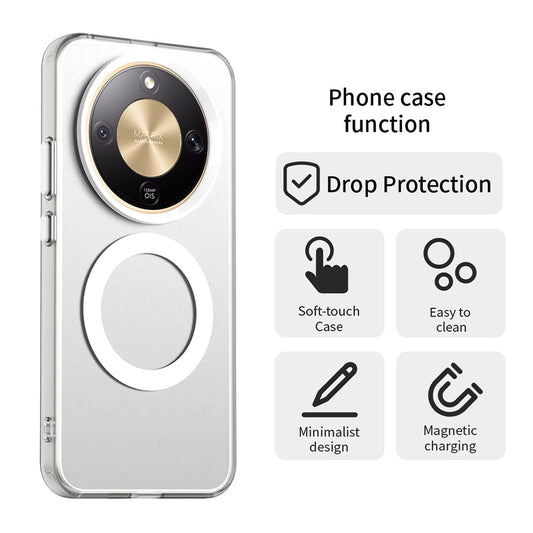 Capa MagSafe para Honor Magic8 Lite, Techsuit, CandyCase, Branca