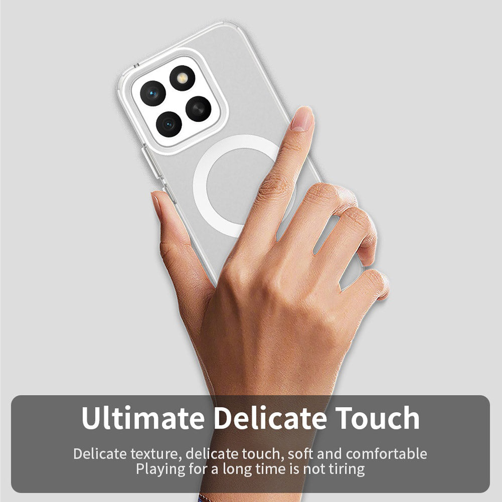 Capa MagSafe para Honor X8c, Techsuit, CandyCase, Branca
