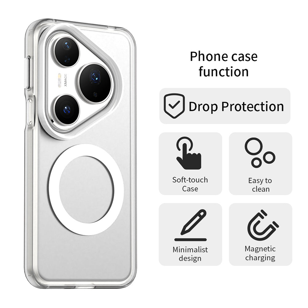 Capa MagSafe para Huawei Pura 80 Pro, Techsuit, CandyCase, Branca