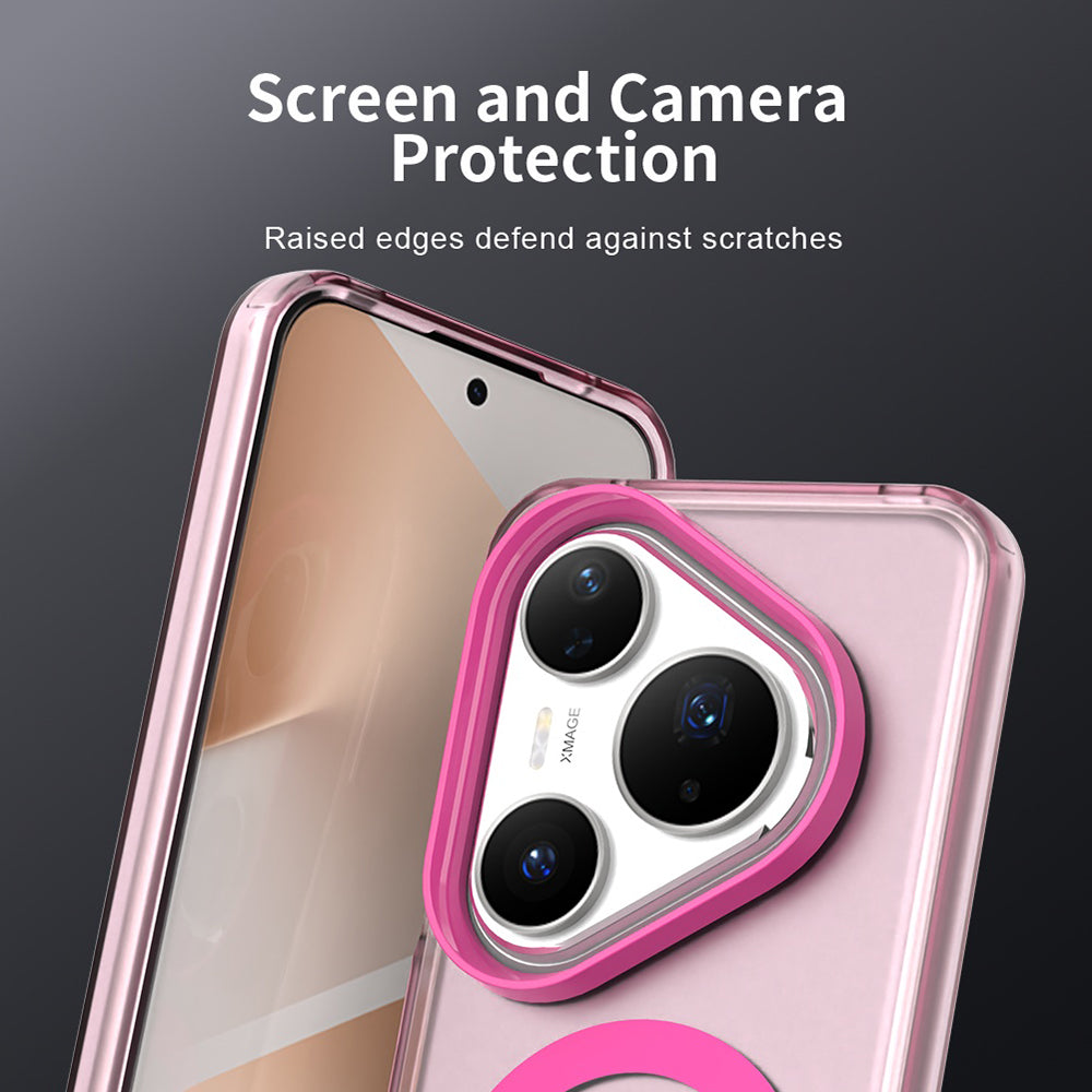Capa MagSafe para Huawei Pura 80 Pro, Techsuit, CandyCase, Rosa