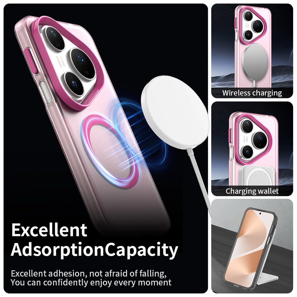 Capa MagSafe para Huawei Pura 80 Pro, Techsuit, CandyCase, Rosa