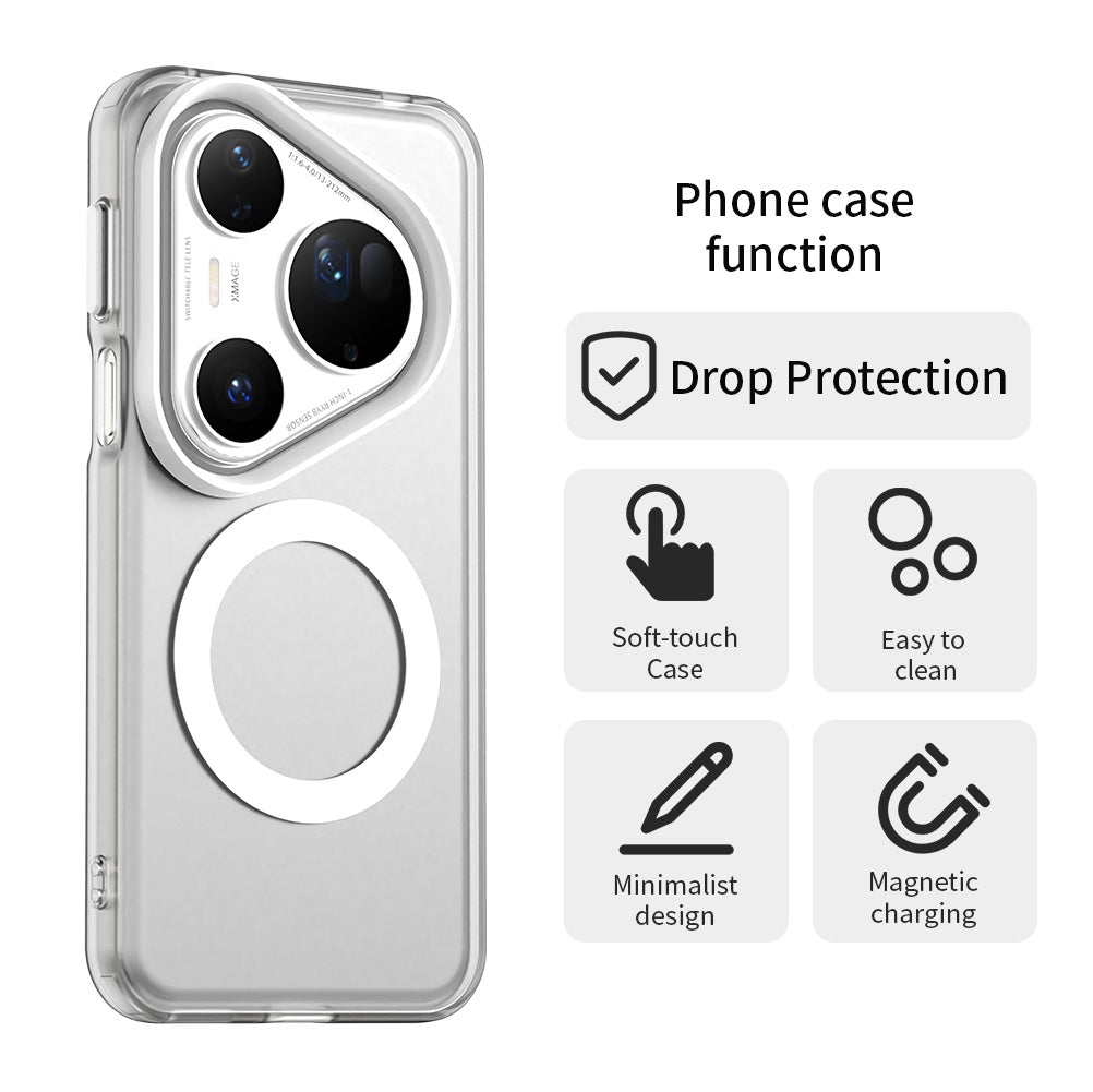 Capa MagSafe para Huawei Pura 80 Ultra, Techsuit, CandyCase, Branca