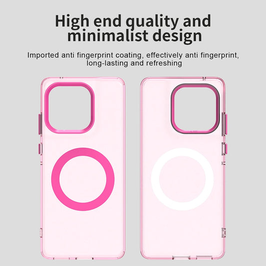 Capa MagSafe para Motorola Edge 60 Fusion / Edge 60, Techsuit, CandyCase, Rosa