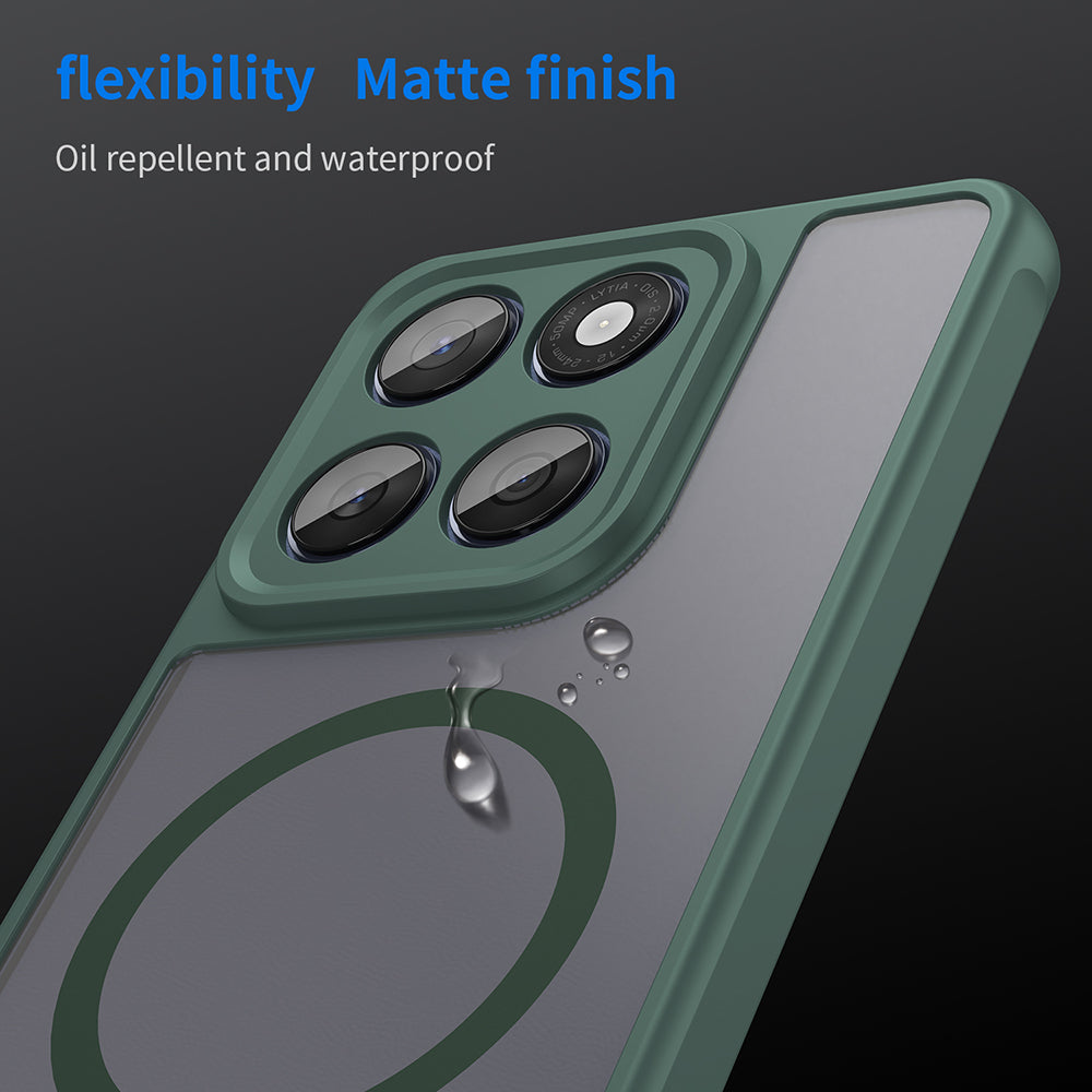 Capa MagSafe para Motorola Edge 60 Fusion / Edge 60, Techsuit, HaloFrost II, Verde