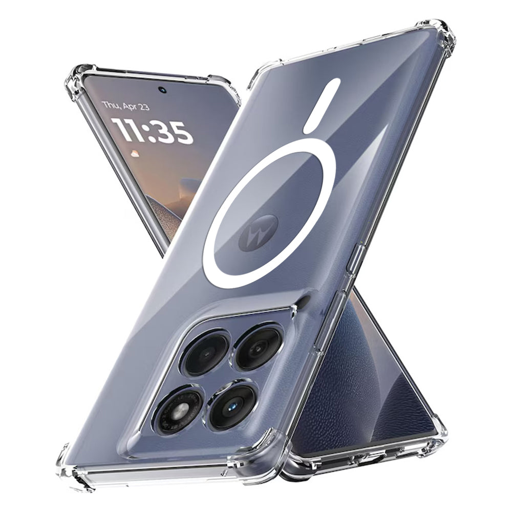 Capa MagSafe para Motorola Edge 60 Fusion / Edge 60, Techsuit, Antichoque, Transparente