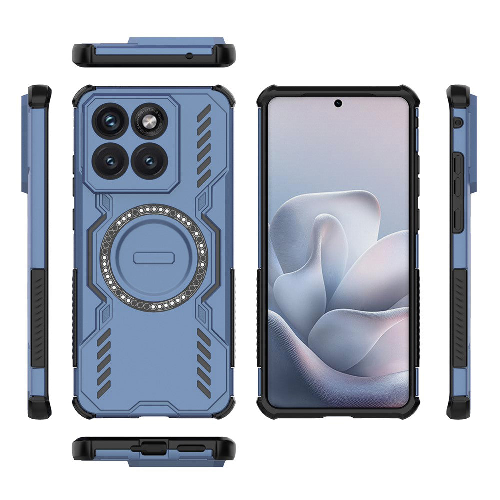 Capa MagSafe para Motorola Edge 70 Fusion, Techsuit, ArmorMag, Azul