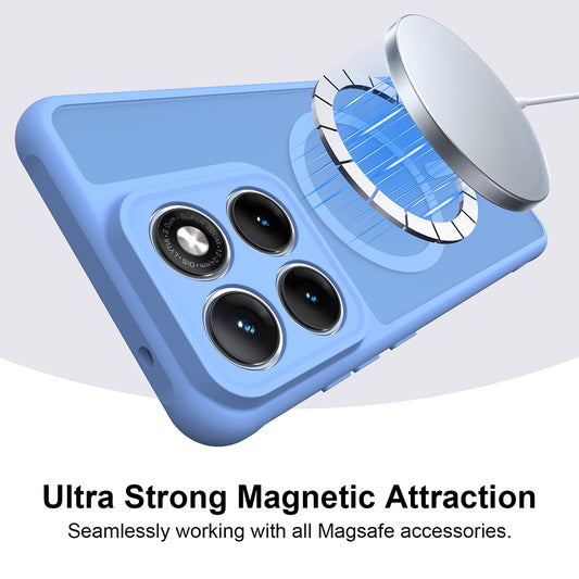 Capa MagSafe para Motorola Edge 70 Fusion, Techsuit, HaloFrost II, Azul