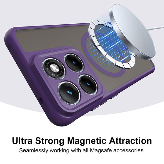Capa MagSafe para Motorola Edge 70 Fusion, Techsuit, HaloFrost II, Roxo